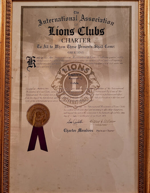 48° anniversario della Charter del Lions Club di Bagheria